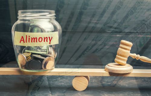 Glass jar Alimony