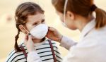 medical mask on daughter